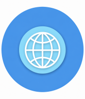 A world globe icon to portray subjects of economics